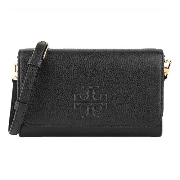 Tory Burch Handbags - Preloved- Tory Burch Tory Burch Thea Black Crossbody Bag Wallet Clutch Purse
